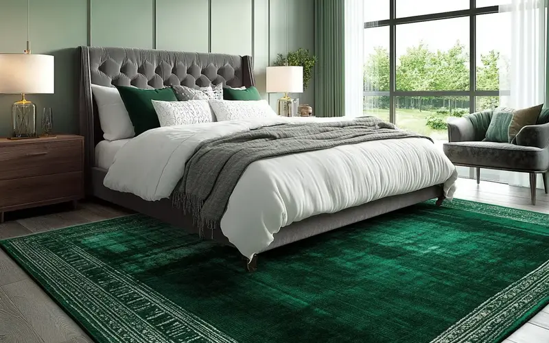 Emerald Green Rug: