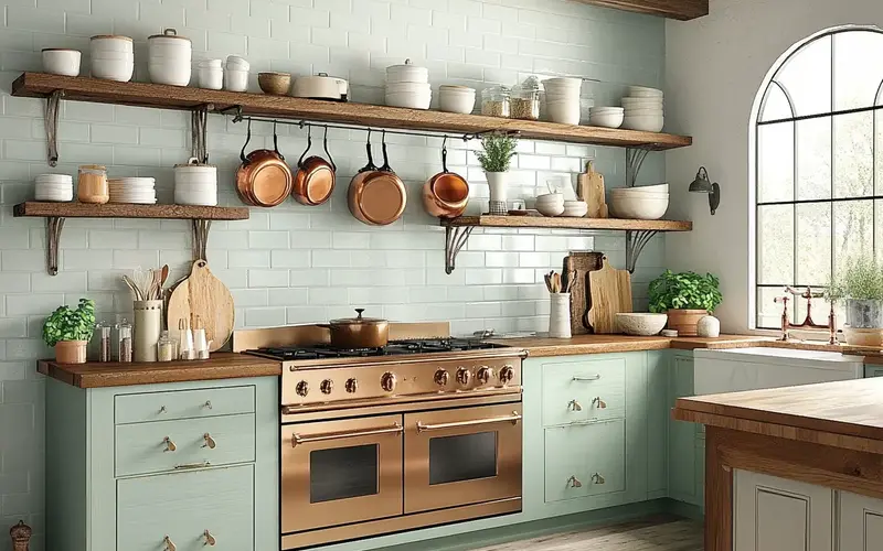 Mid-Century Inspired Kitchen: French Country Charm: