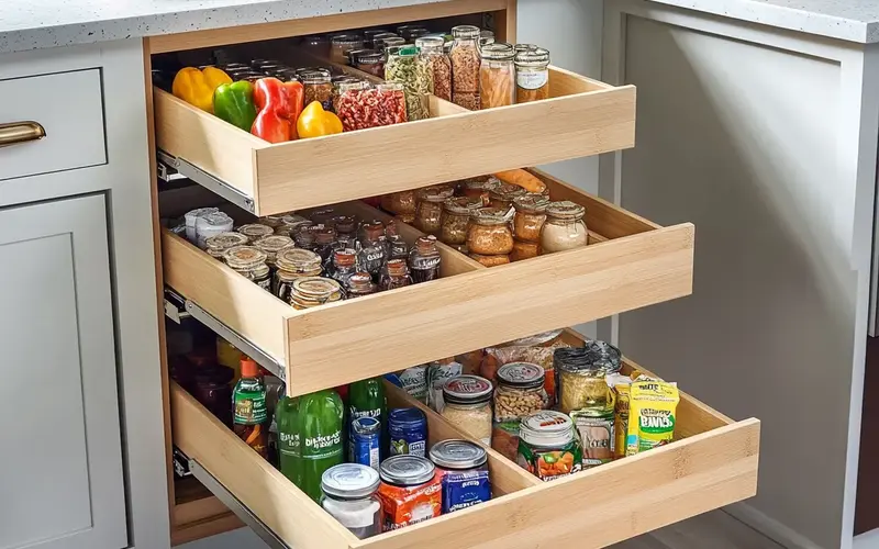 Install Pull-Out Drawers: