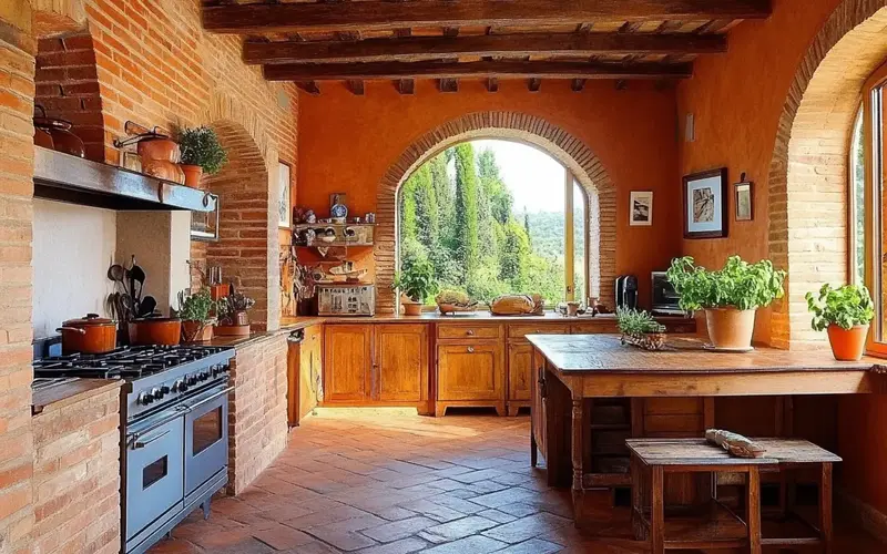 Tuscan Farmhouse Kitchen: