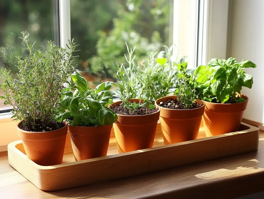 Windowsill Herb Garden: