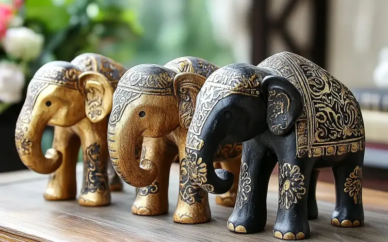 Elephant Figurines: