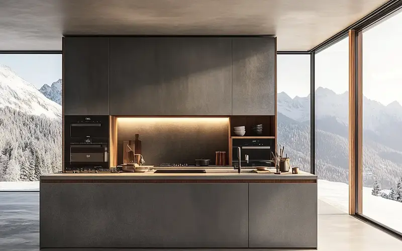 Modern Swiss Chalet (Swiss-Inspired Kitchen):