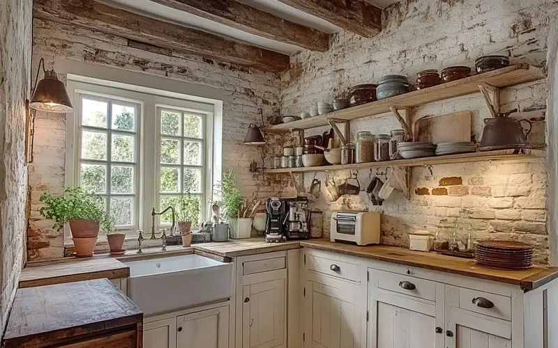 Rustic Farmhouse Charm (Swedish-Inspired Kitchen):