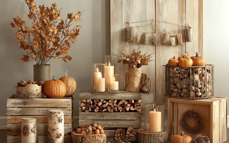 Rustic Wood Accents: