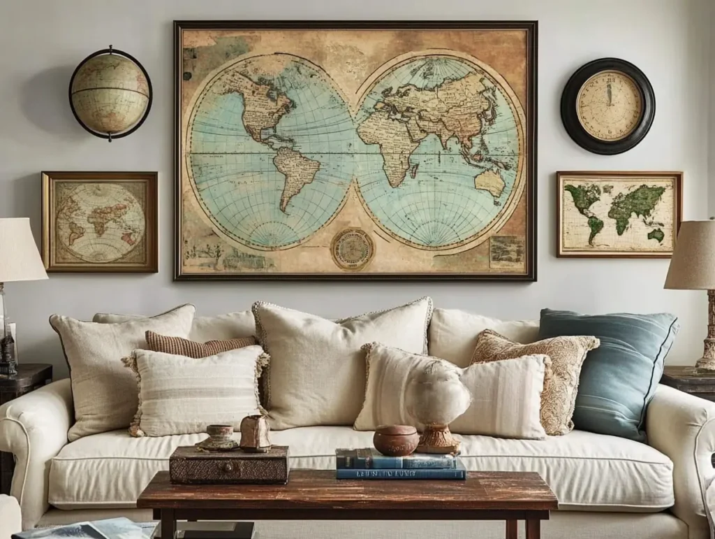 Vintage Maps or Globes: