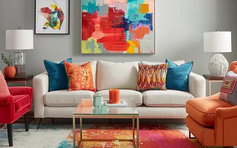 Add Pops of Color: 