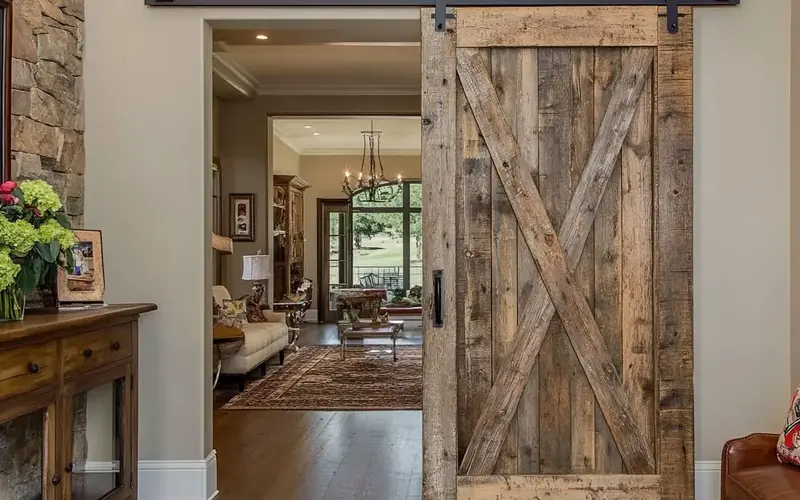 Barn Door Entrance: