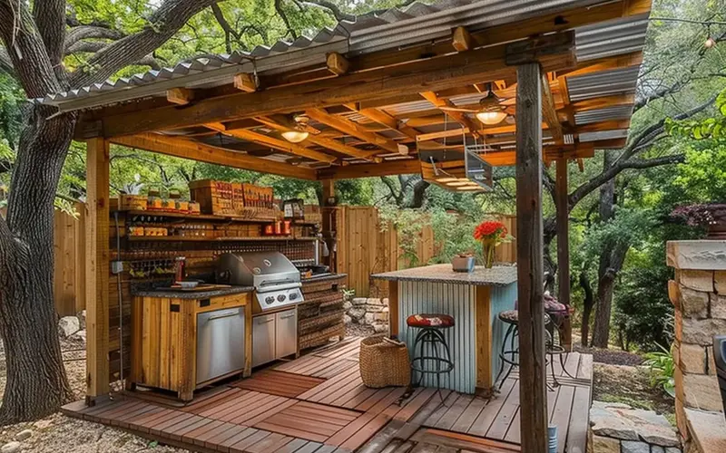 Corrugated Metal Roof: