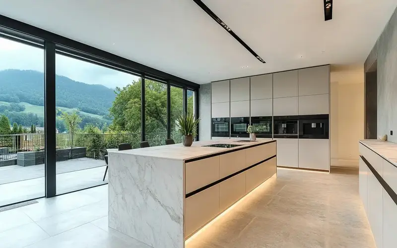 Kitchen: Sleek and Modern, German Efficiency at its Best: