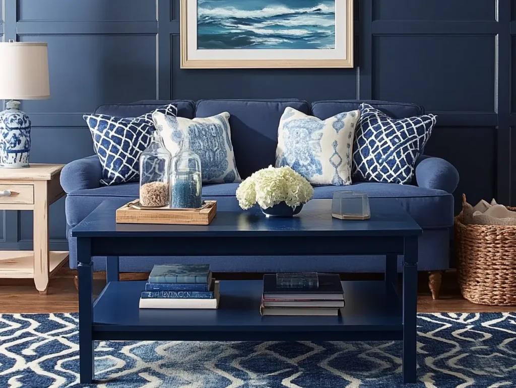 Navy Painted Furniture: Upcycled Chic: