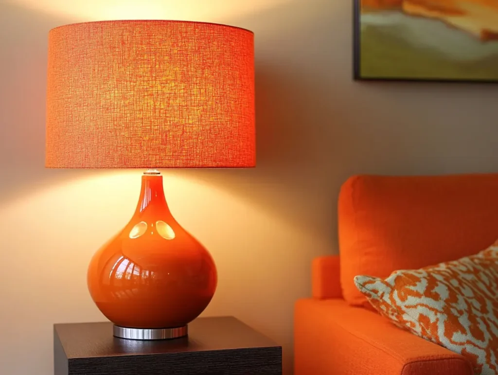 Orange Lampshade: