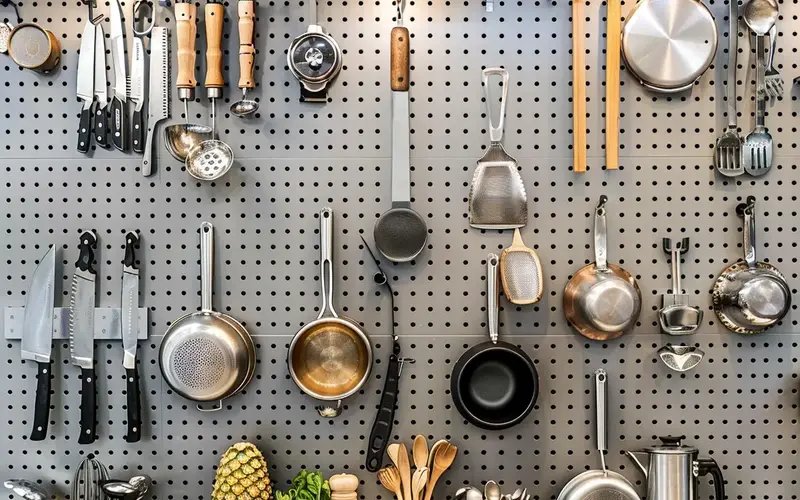 Pegboards for Utensils: