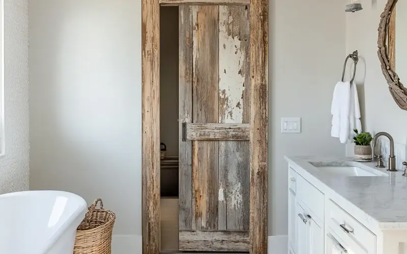 Reclaimed Wood with Unique Patina: