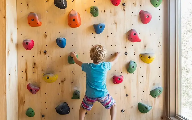 Wall-Mounted Rock Climbing Holds: