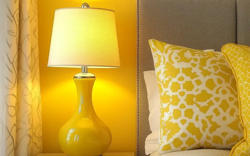 Yellow Table Lamp: