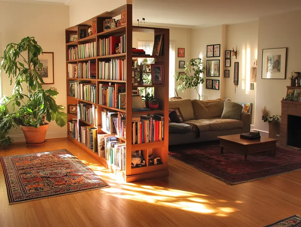 Bookshelf as a Room Divider: