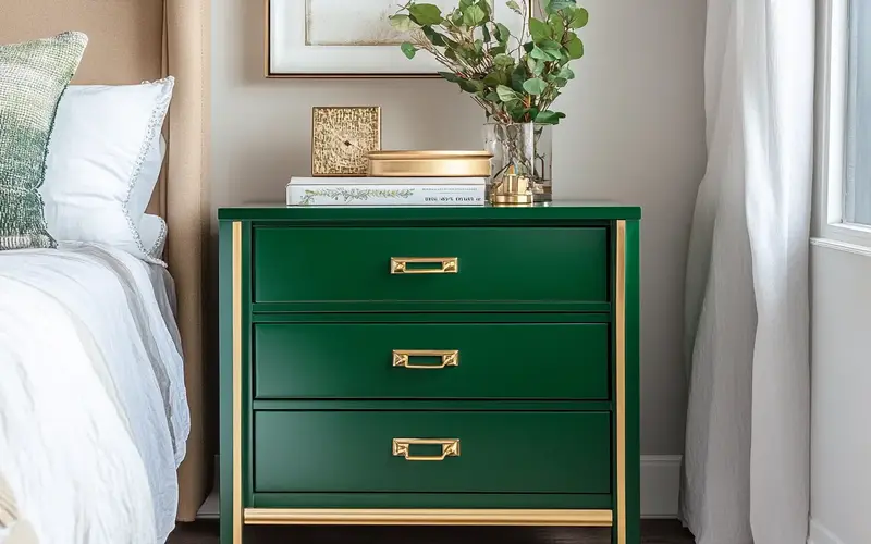 Emerald Green Nightstands: