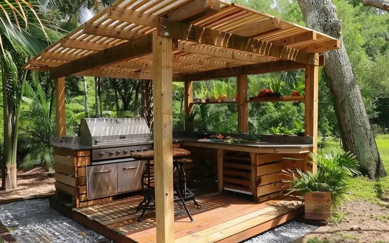 Pallet Wood Canopy: