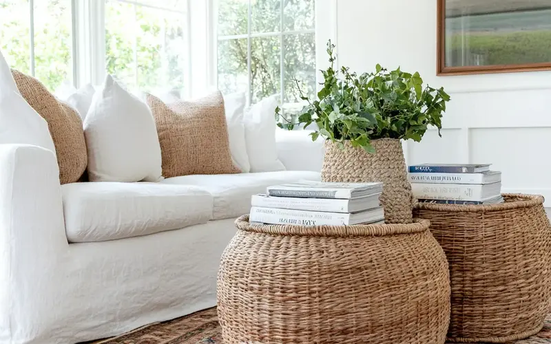 Repurpose Baskets and Trays: