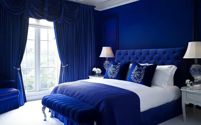 Sapphire Blue Curtains: