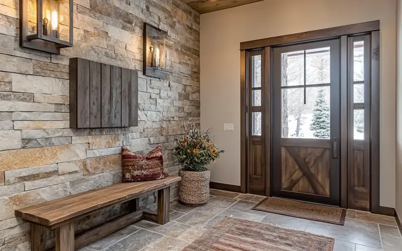 Stone Accent Wall: