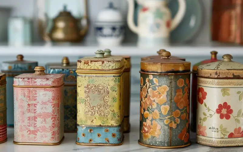 Antique Tea Tin: A Nostalgic Touch: