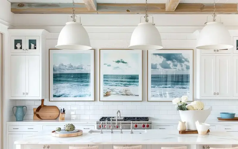 Coastal-Themed Artwork: