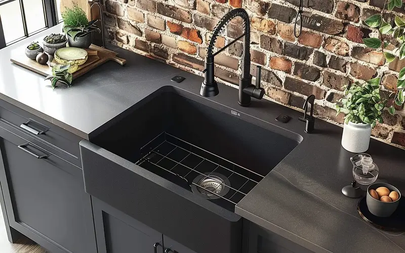 Industrial Chic with Black Stainless Steel: