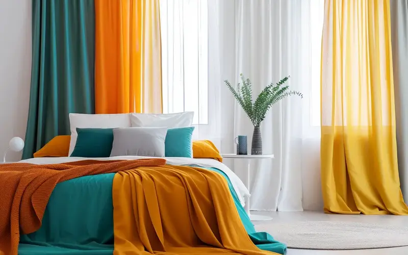 Refresh Your Curtains with Vibrant Hues: