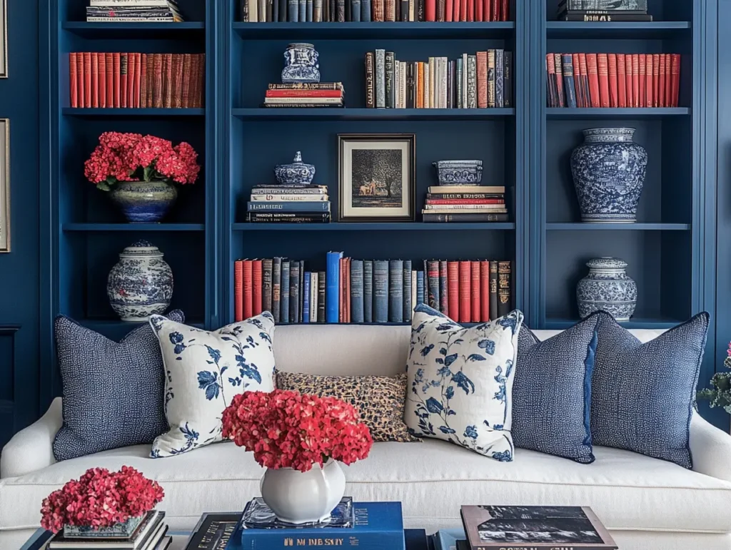 The Navy Bookshelf: Curated & Chic: