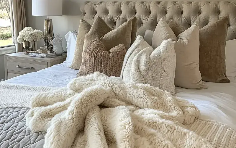 Throw Pillows and Blankets: