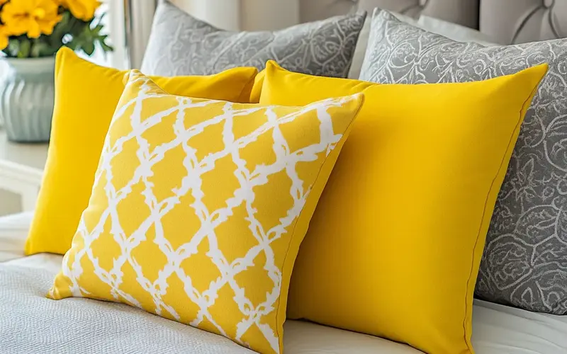 Yellow Decorative Pillows: