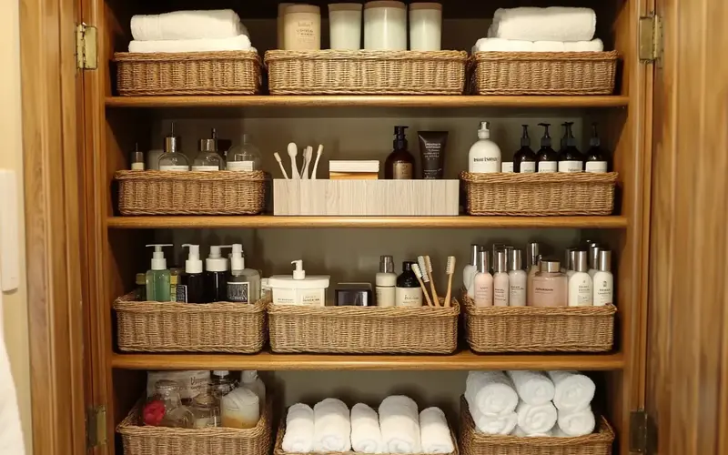 Clever Bathroom Closet Organizer Ideas: Bathroom closets are the Bermuda Triangle of household organization - things disappear into the abyss, never to be seen again. Between the limited square footage, the avalanche of toiletries, and the ever-present threat of humidity turning your cotton balls into a science experiment, it's easy to feel overwhelmed.