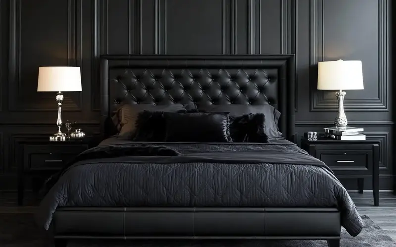 Luxurious Bedroom Ideas With Black Furniture: There's something undeniably alluring about black furniture in a bedroom. It's like a little black dress for your space—sophisticated, versatile, and always in style. Black furniture effortlessly blends with various design styles, from minimalist, modern, classic, and traditional.