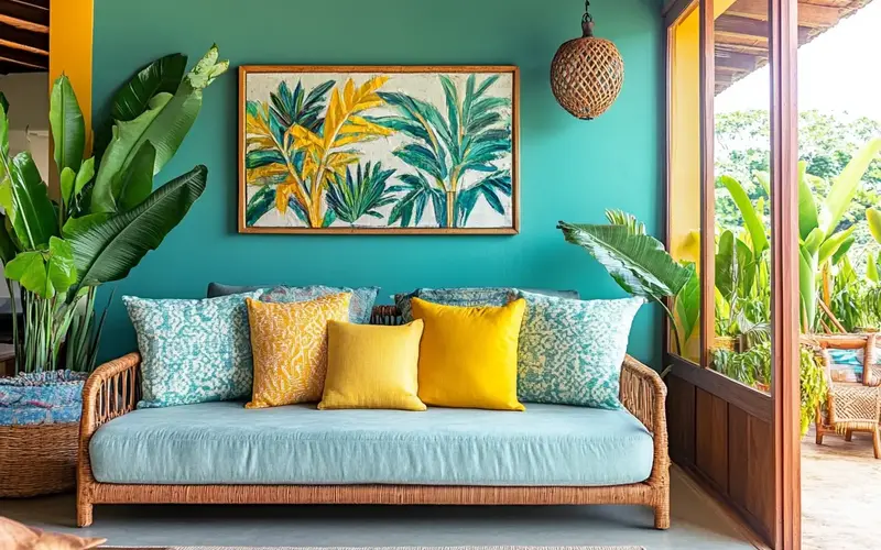 Brazilian Home Decor Ideas (Brazilian Aesthetics): Brazilian aesthetics are all about embracing vibrant colors, natural materials, and unique patterns to create a space that's warm, comfortable, and full of life. Picture lush rainforests, sunny beaches, and bustling cities – that's the energy you want to channel into your home.