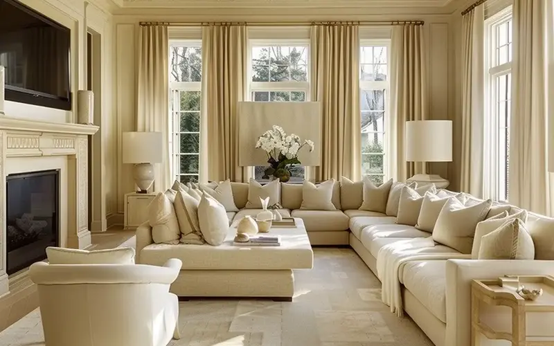 Elegant Cream Living Room Ideas To Brighten Your Home: Cream isn't just a color; it's an ambiance, a feeling. It's like a warm embrace on a chilly day: inviting, calming, and undeniably stylish. Its versatility is unmatched, seamlessly blending with many styles – from sleek modern minimalism to cozy traditional charm.