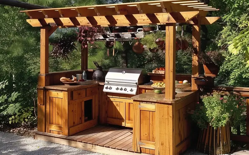 Inexpensive Covered Outdoor Kitchen Ideas: Picture this: The sun is shining, a gentle breeze is rustling through the trees, and the aroma of your favorite grilled dish fills the air. There's nothing quite like cooking and entertaining outdoors, right? It's where memories are made, laughter flows freely, and the day's stresses melt away. Imagine having a dedicated outdoor kitchen space to make those moments even more special.