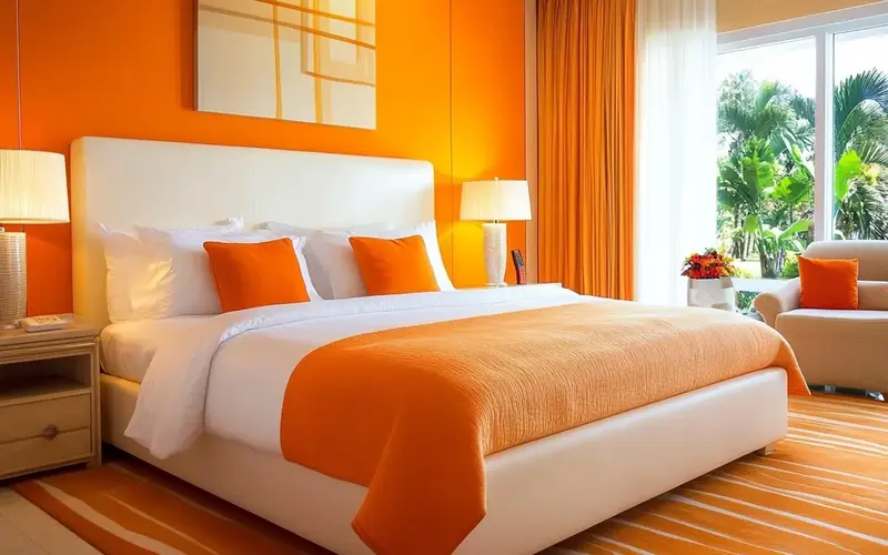 Orange Bedroom Decor Ideas for a Vibrant Statement: Orange, oh, what a color! It's like a burst of sunshine right in your home. In the world of interior design, orange is a powerhouse. It's energizing, warm, and inviting. Imagine waking up in a room filled with the cheerful glow of orange—it's an instant mood booster!