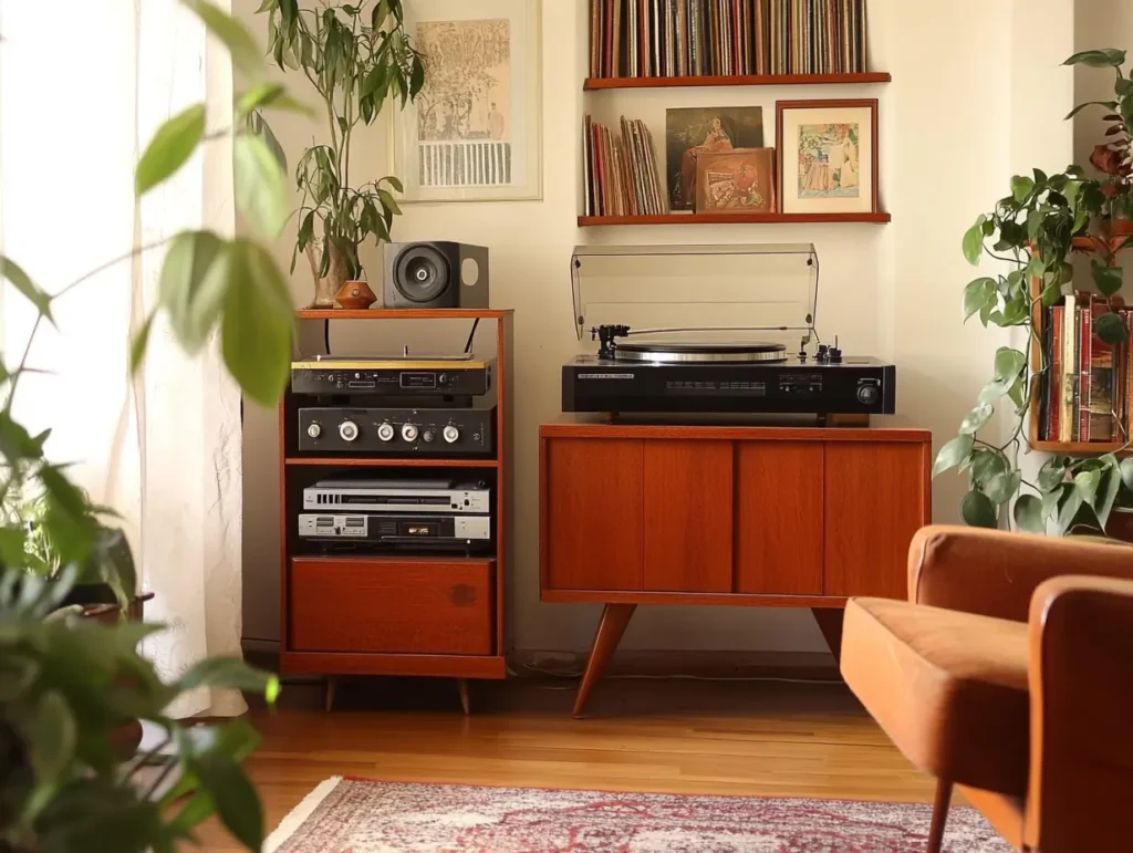 Vintage Record Players and Vinyl Records