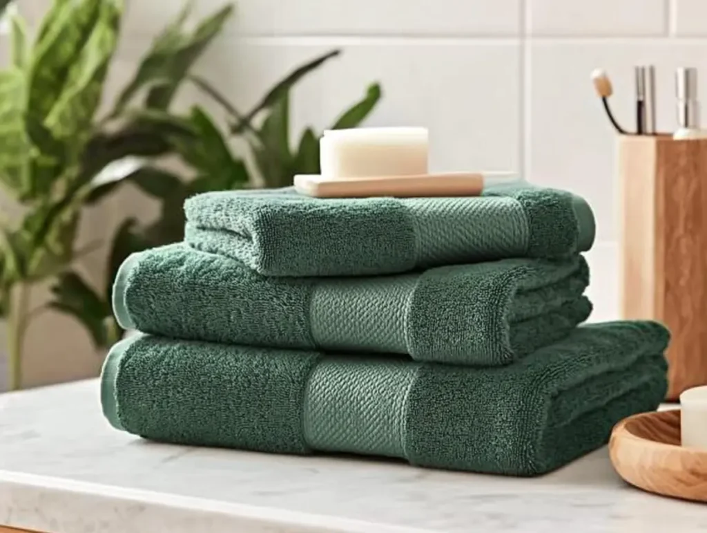 Green Bath Towels