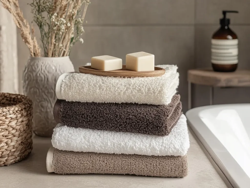 Textured Towels: