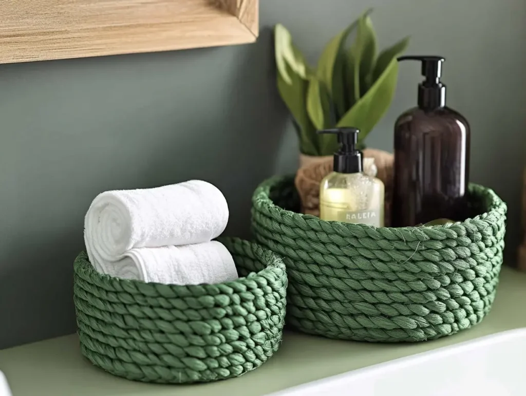 Green Storage Baskets