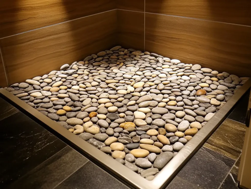 Pebble Shower Floor