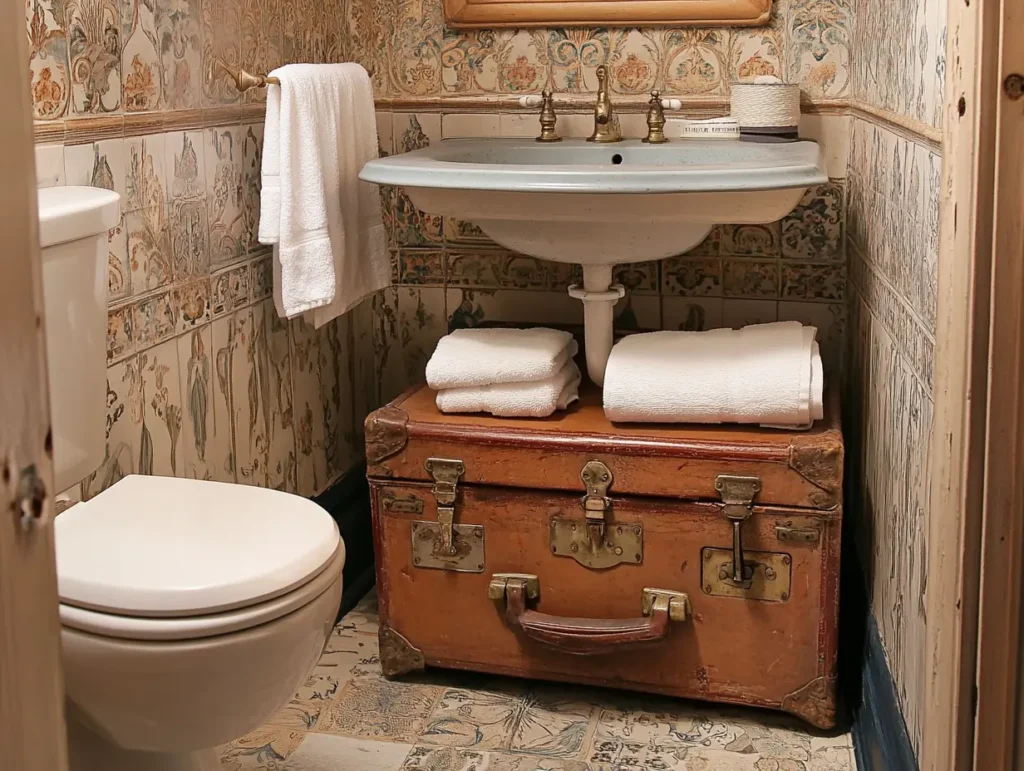 Vintage Suitcase as Storage