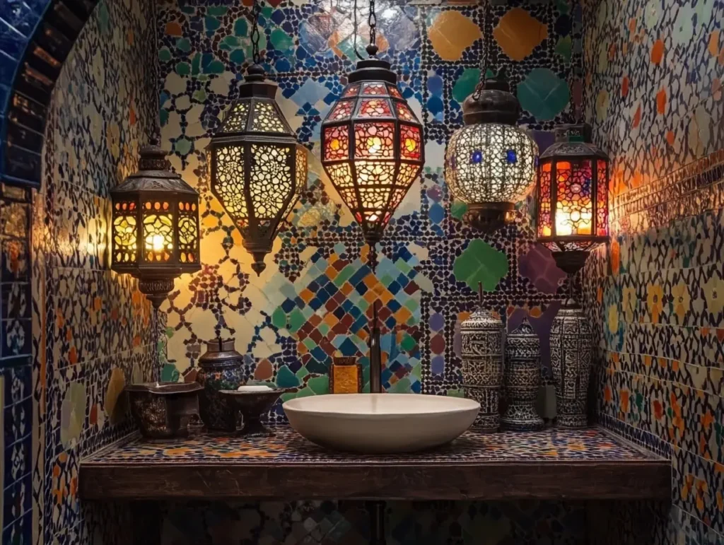 Moroccan Lanterns and Tiles