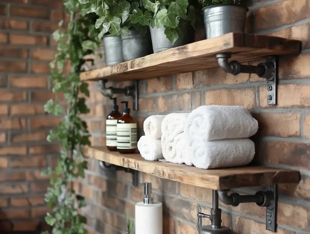 Industrial Shelving with Plants