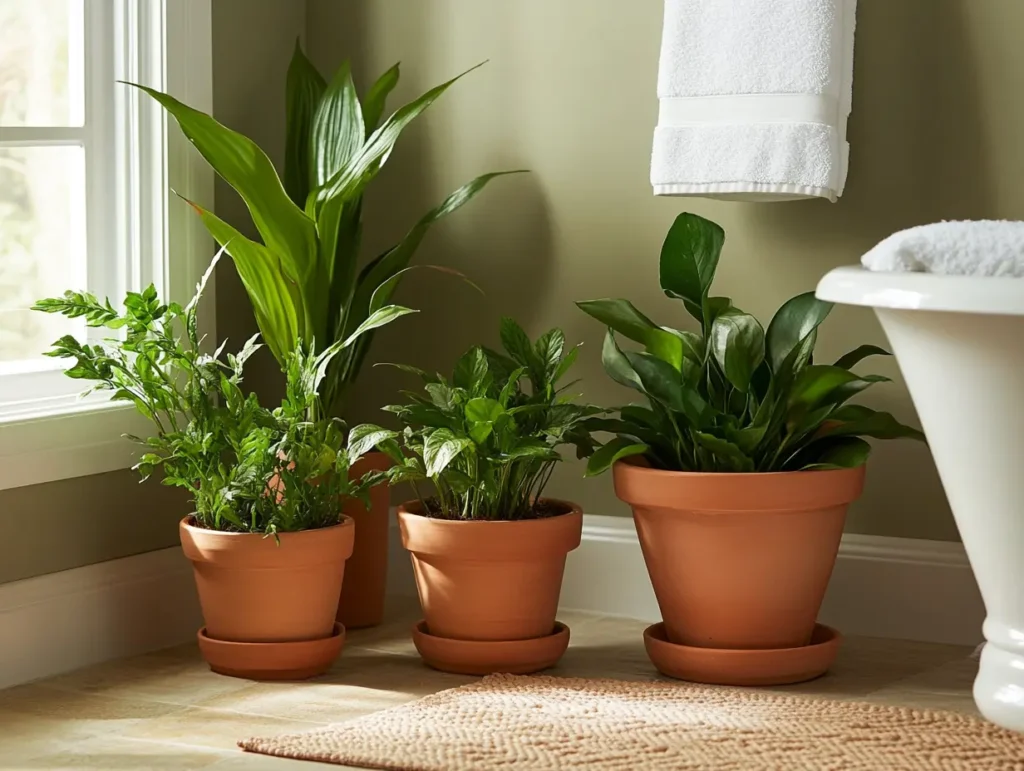 Terracotta Planters with Greenery