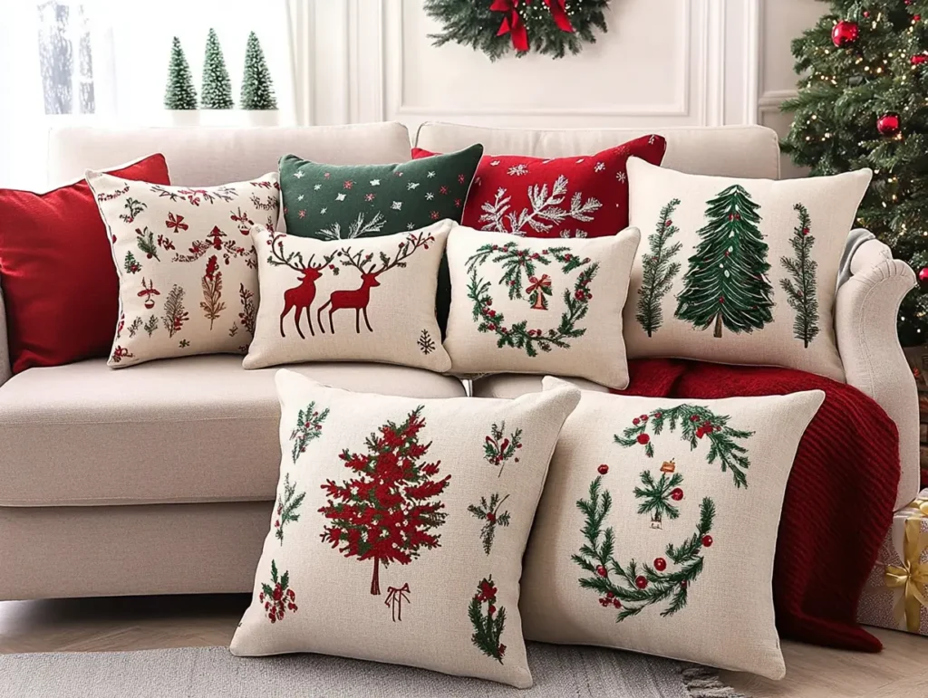 Christmas-themed Throw Pillows