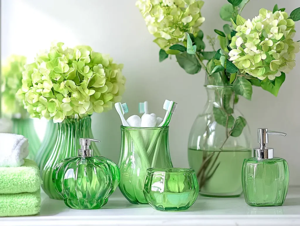 Green Glass Accessories